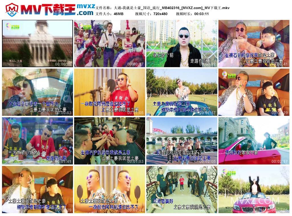 大通-我就是土豪_国语_流行_MB402316